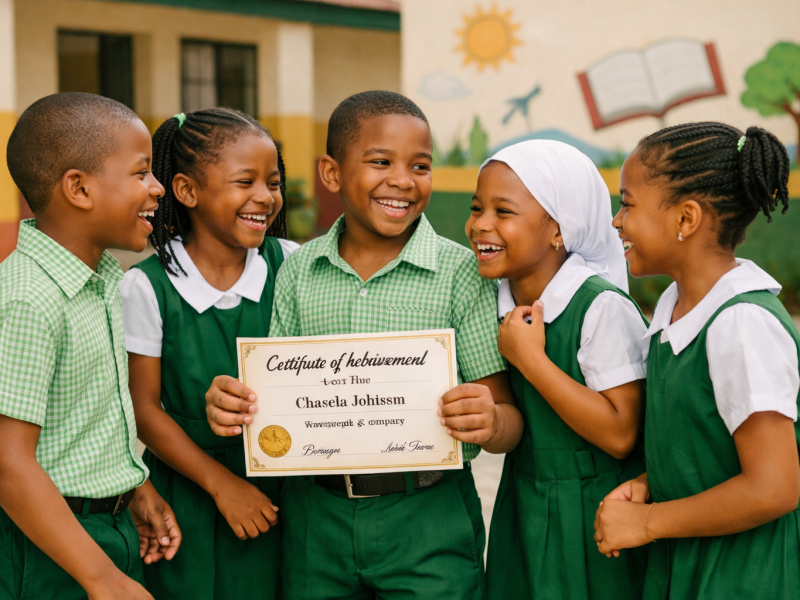 Students in uniforms