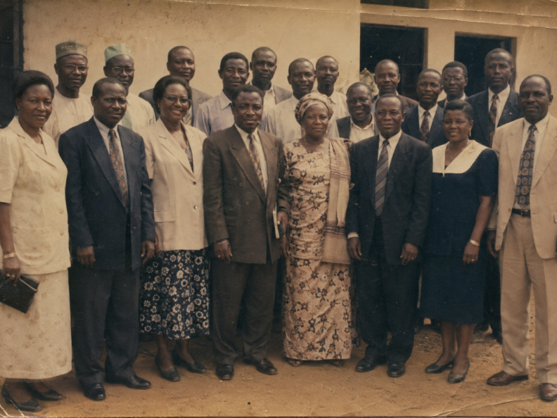 Archive photograph of an early AFED gathering